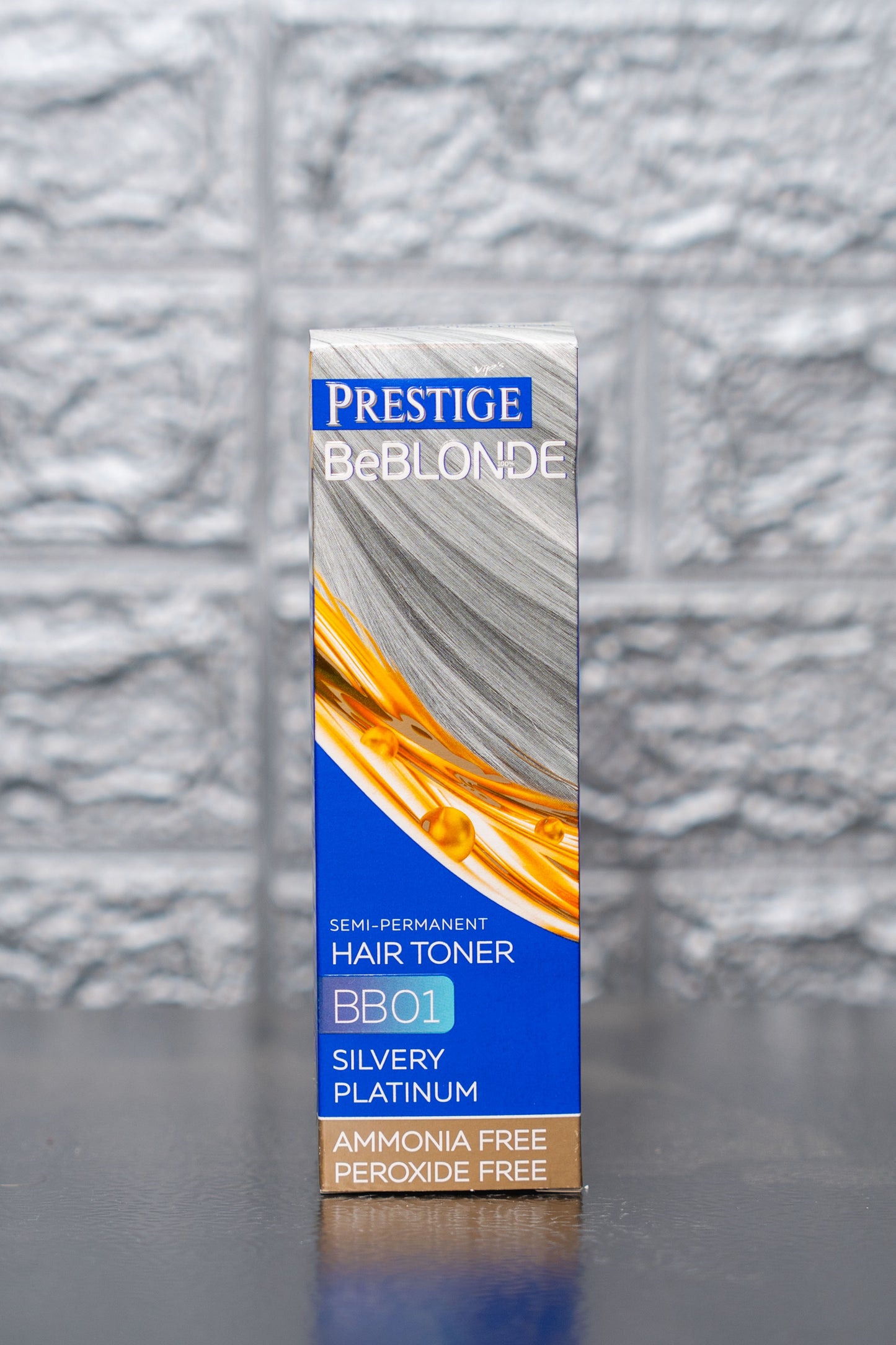 Polutrajni toner za kosu -BE BLONDE, srebrnasto platinasta 100 ml