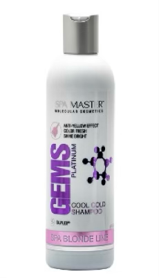 COLORING SHAMPOO «PLATINUM GEM» pH 5,5 FOR BLOND AND GREY HAIR WITH ANTIYELLOW EFFECT