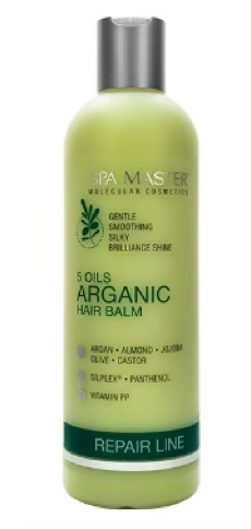 Reparing Argan Oil hair balm with 5 oils pH 4,5, 330ml