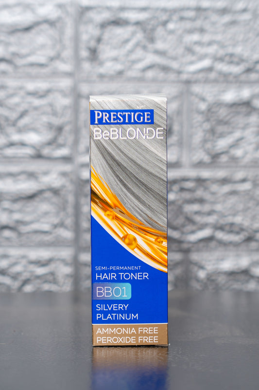 Polutrajni toner za kosu -BE BLONDE, srebrnasto platinasta 100 ml